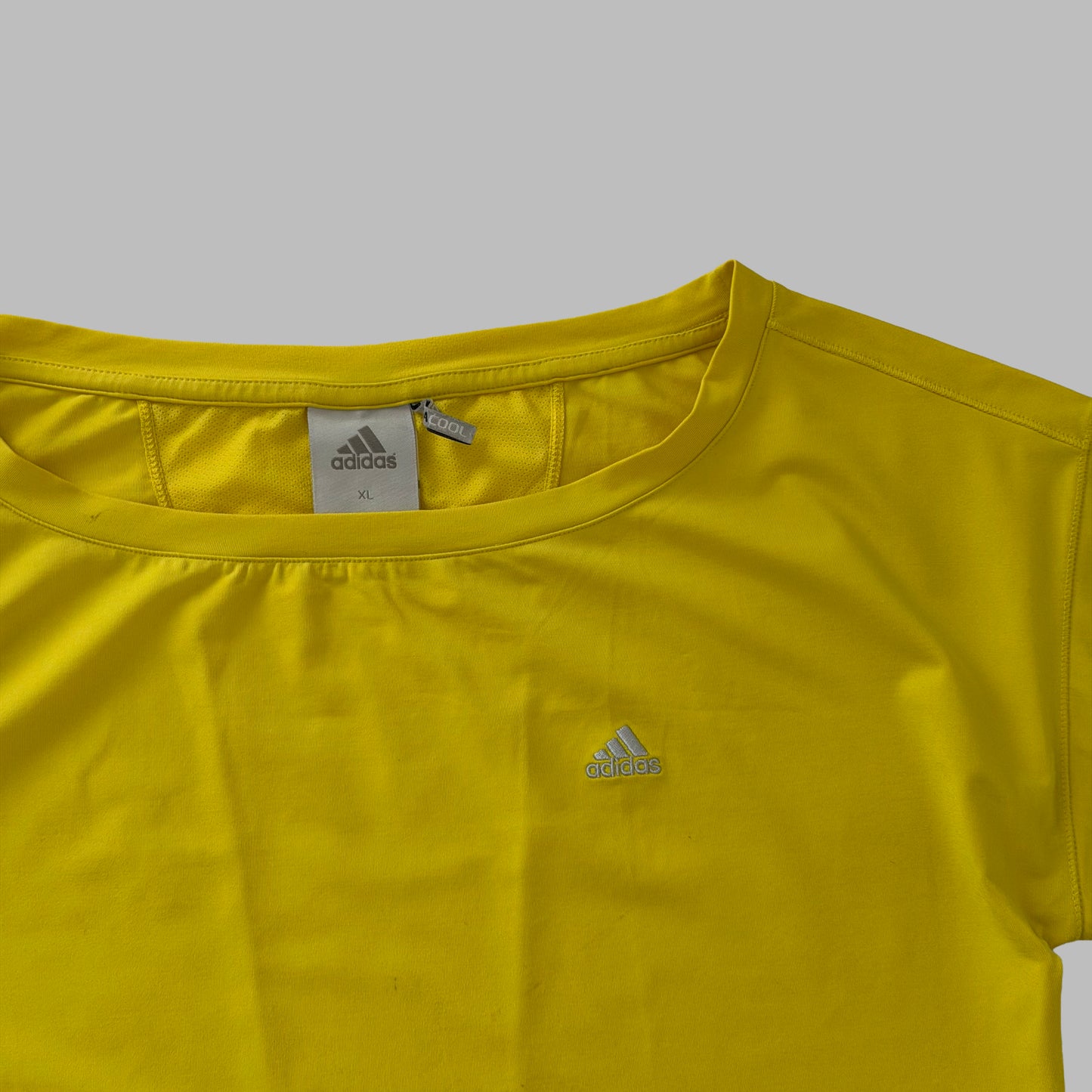 Y2K Adidas Scoop Neck Activewear Top - XL