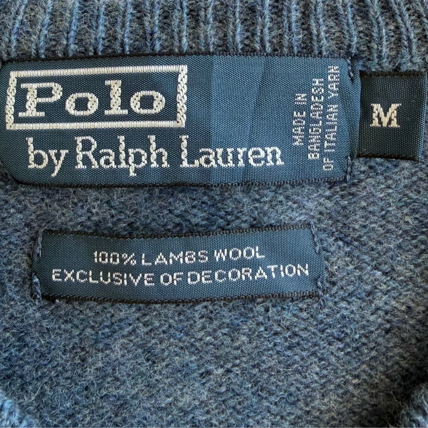 90s Polo Ralph Lauren Lambswool Lightweight Knit - M