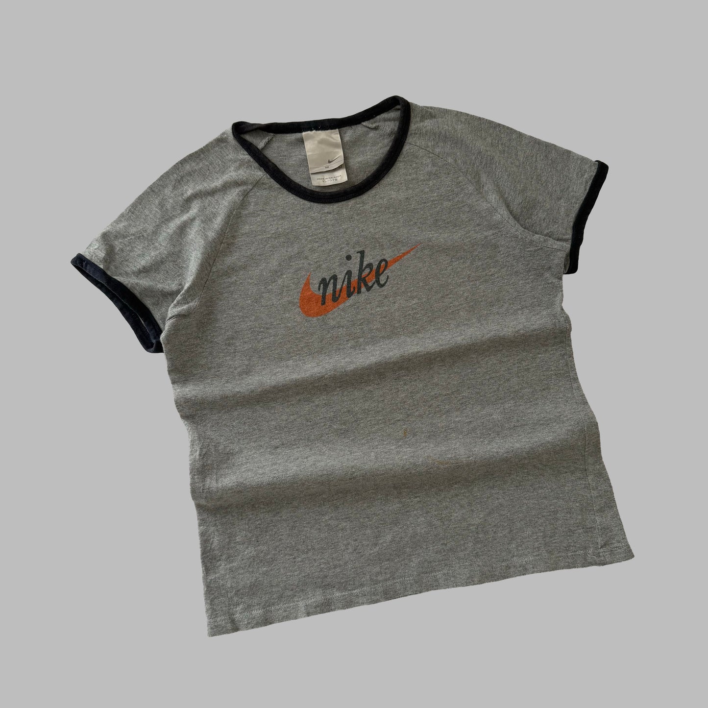 Y2K Nike Spell Out Ringer Tee - M