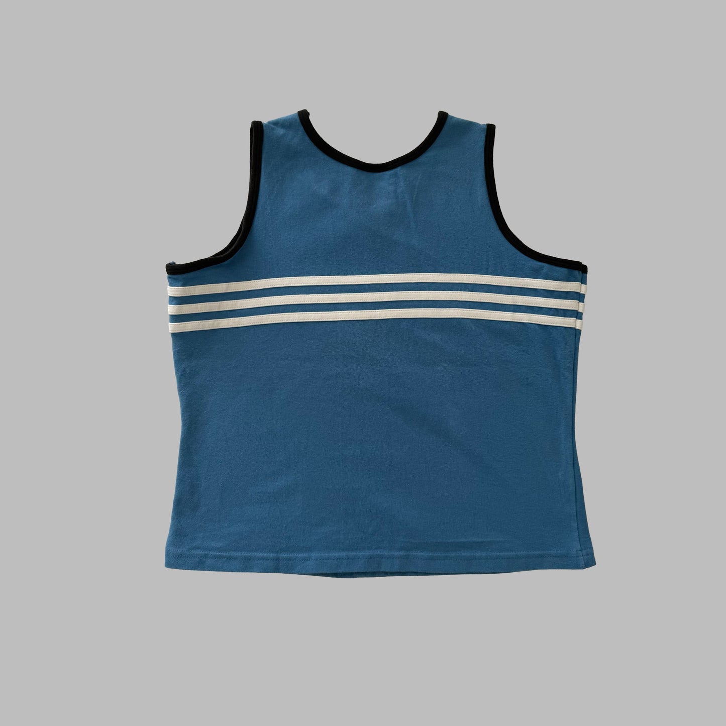 90s Adidas Striped Ringer Tank - L