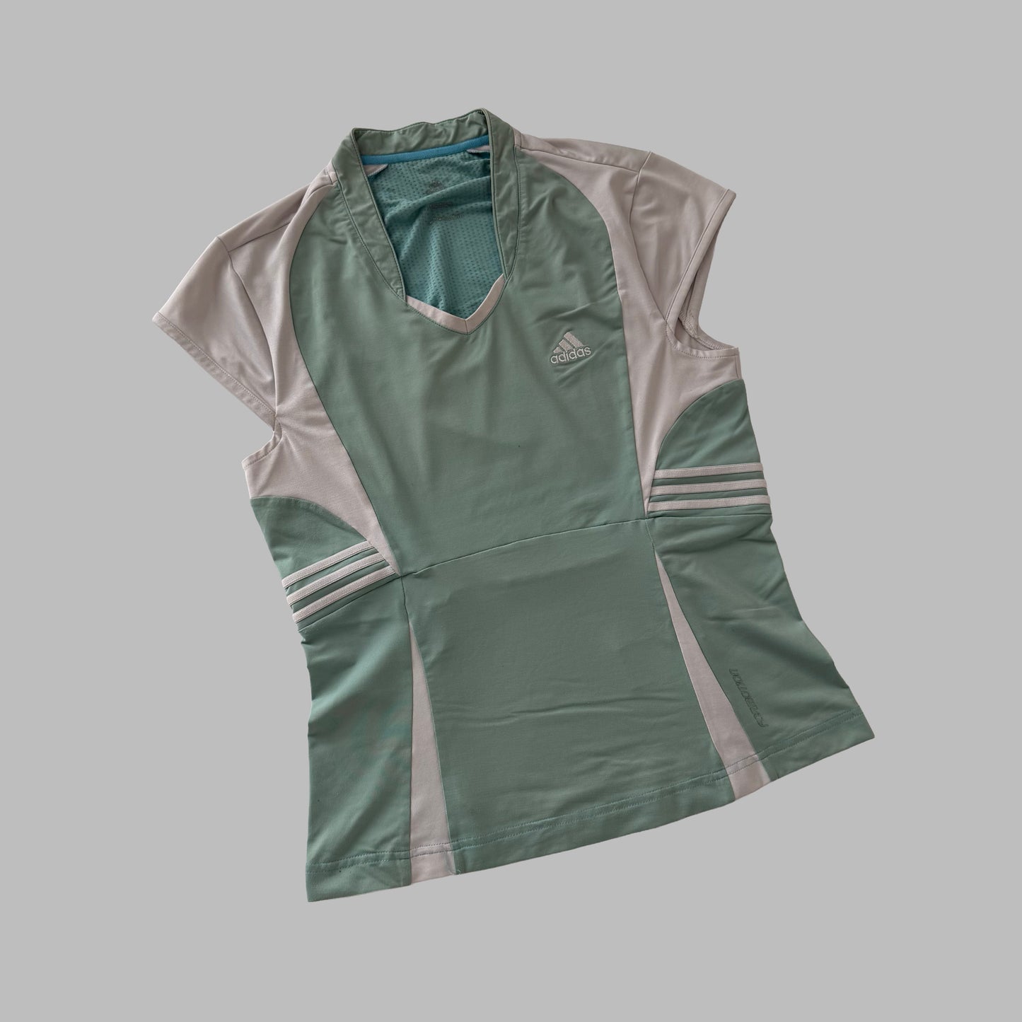 Y2K Adidas Panelled Activewear Top - M/L