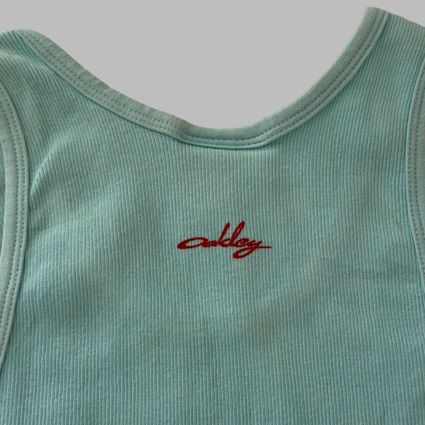 Y2K Oakley Ribbed Orb Tank - XS
