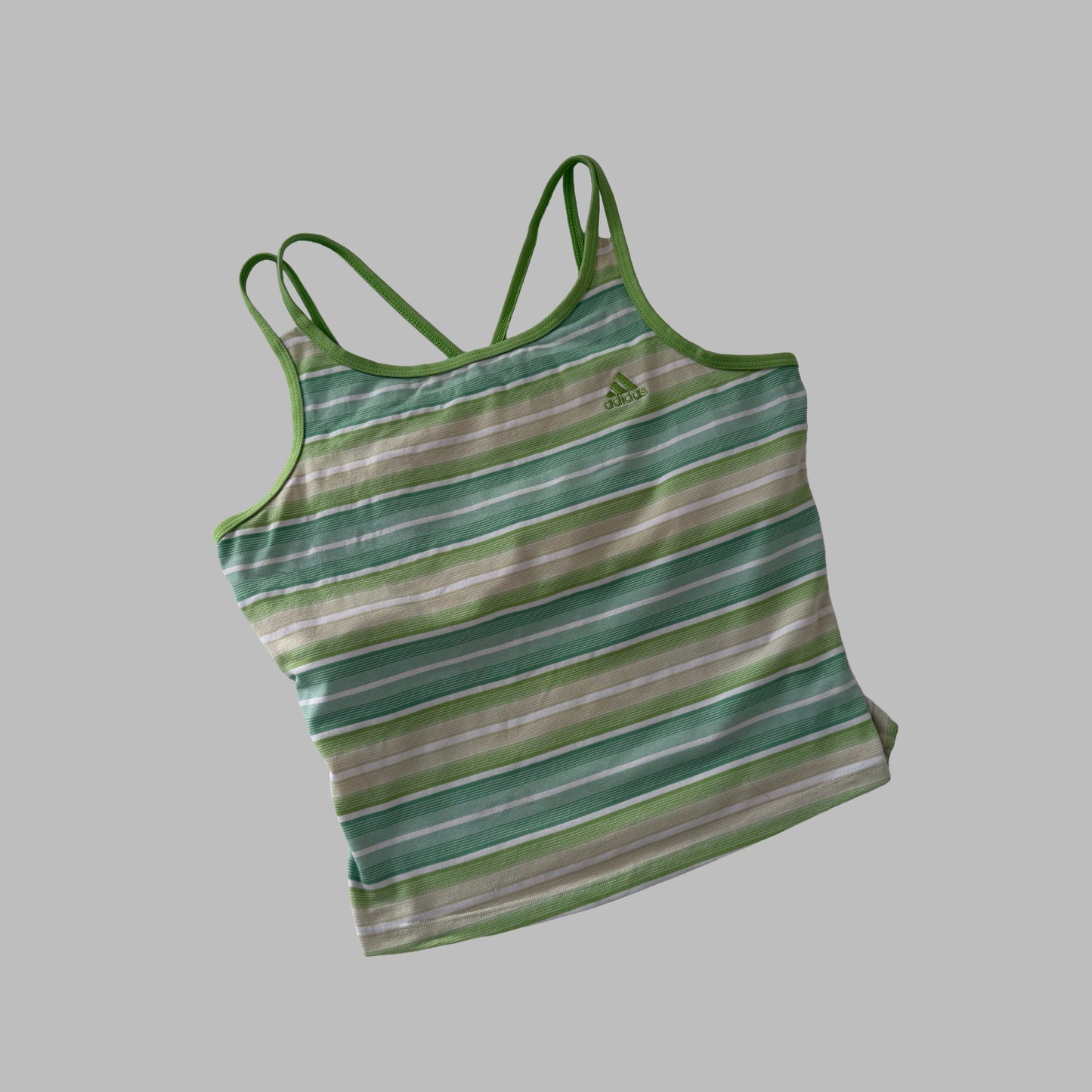 Y2K AdidasStriped Activewear Tank - XL