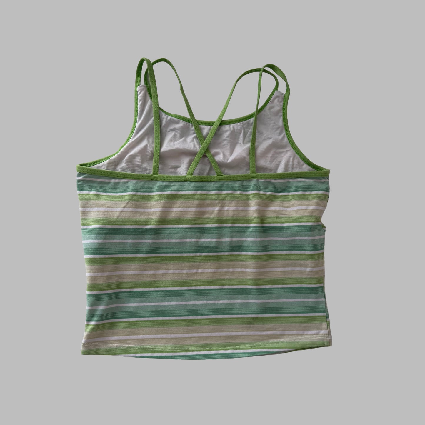 Y2K AdidasStriped Activewear Tank - XL