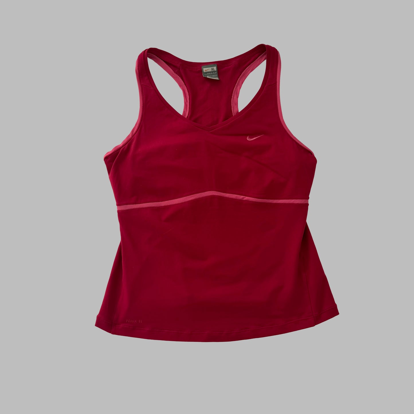 Y2K Nike Panelled Activewear Racer Back Tank - XL