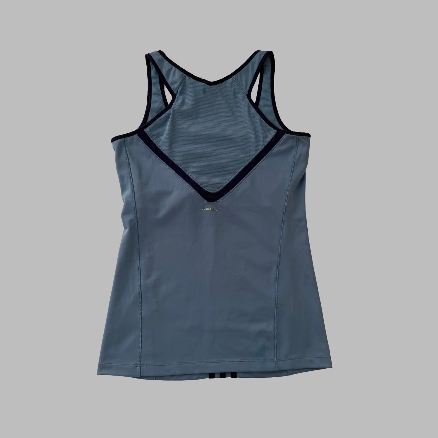 Y2K Adidas Three Stripe Activewear Tank - M