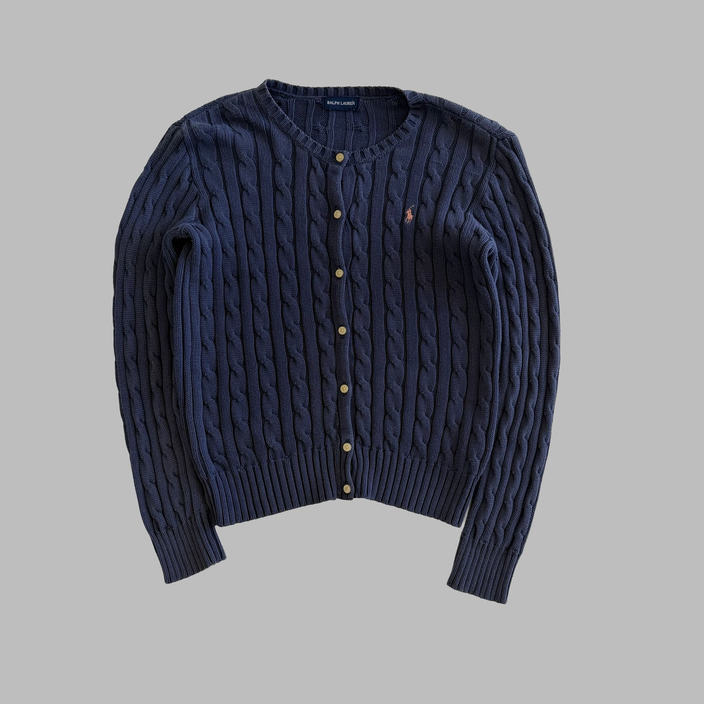 Ralph Lauren Cable Knit Cardigan - Small