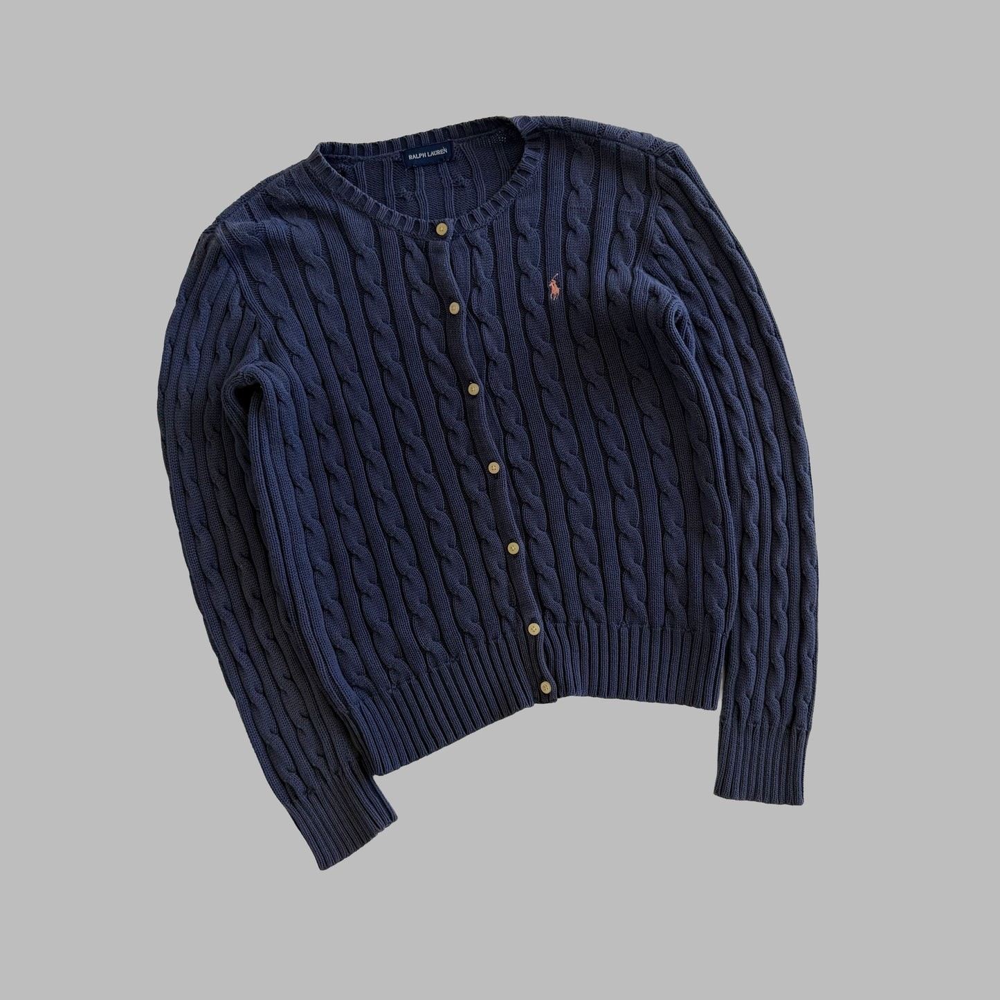Ralph Lauren Cable Knit Cardigan - Small
