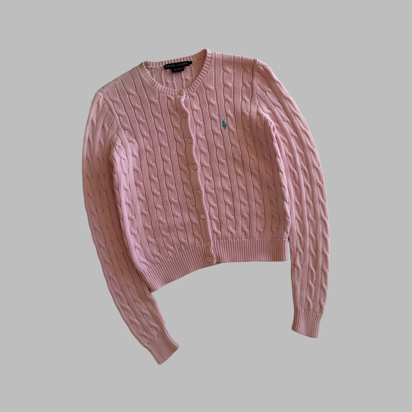 Ralph Lauren Cable Knit Cardigan - Large