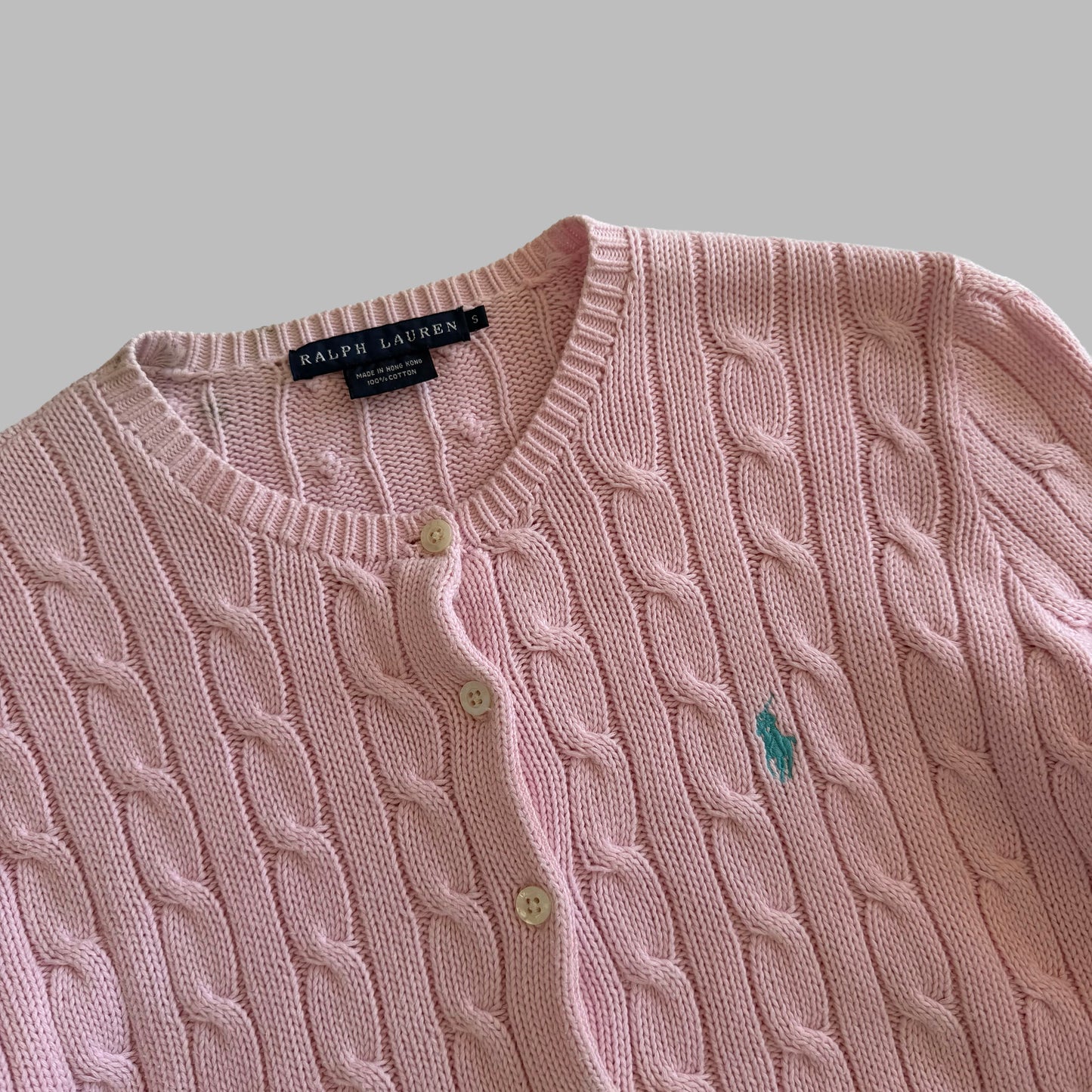 Ralph Lauren Cable Knit Cardigan - Large