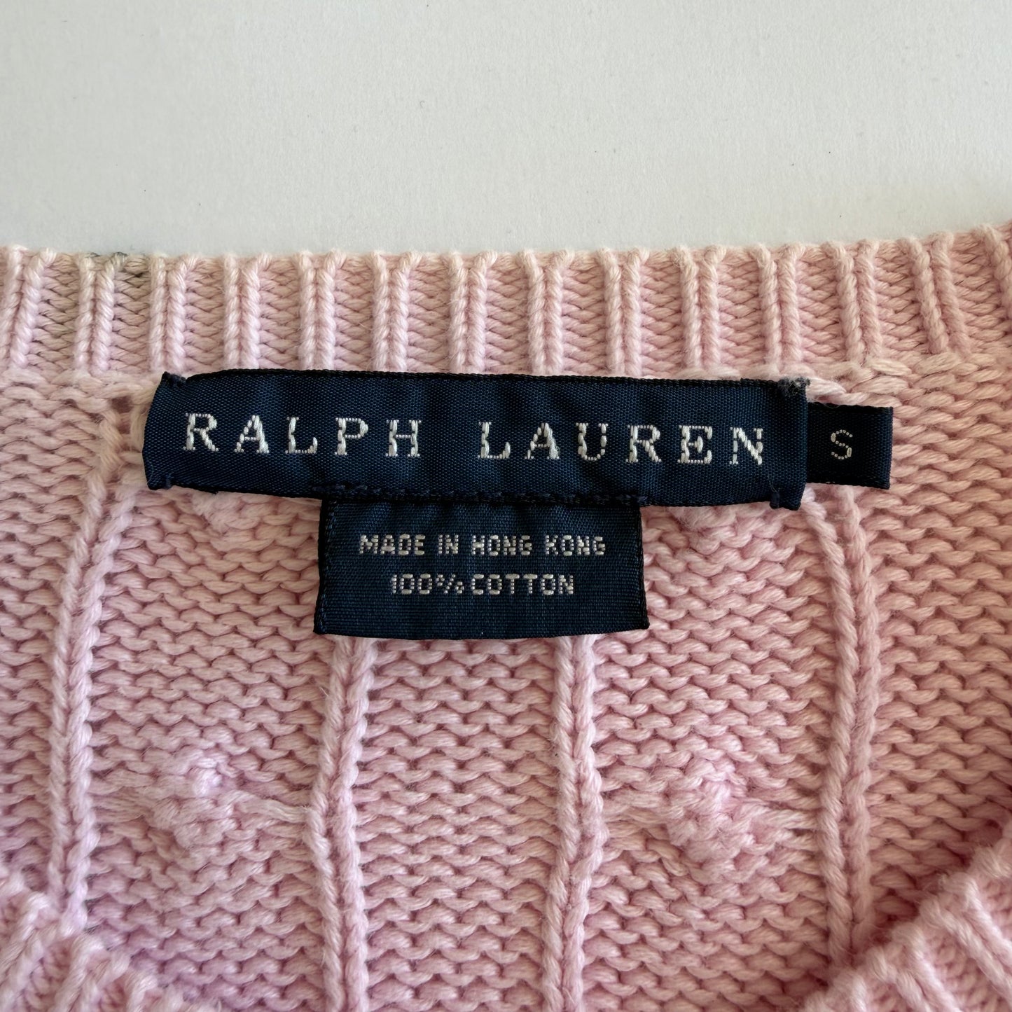 Ralph Lauren Cable Knit Cardigan - Large