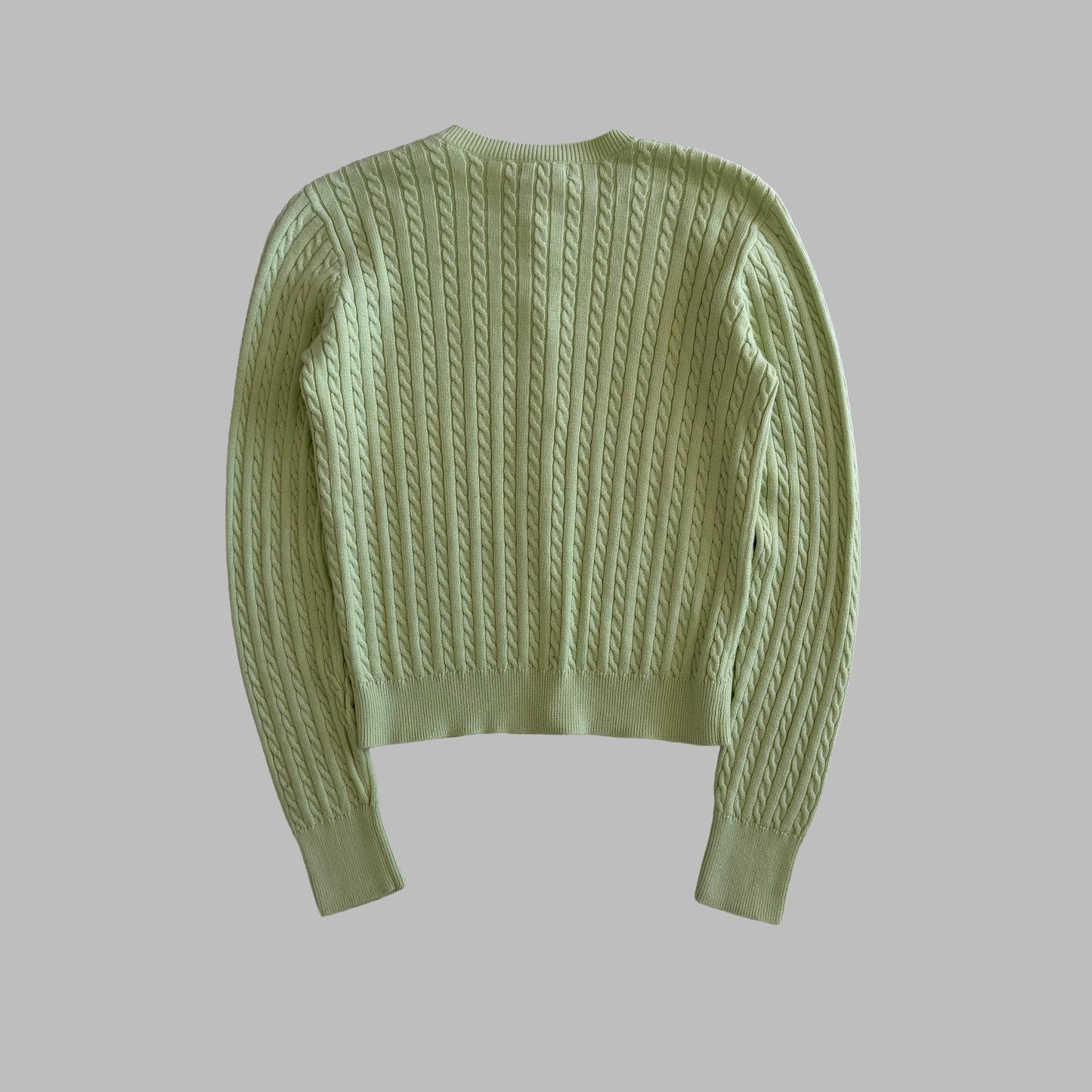 Y2K Polo Ralph Lauren Cable Knit Cardigan - S