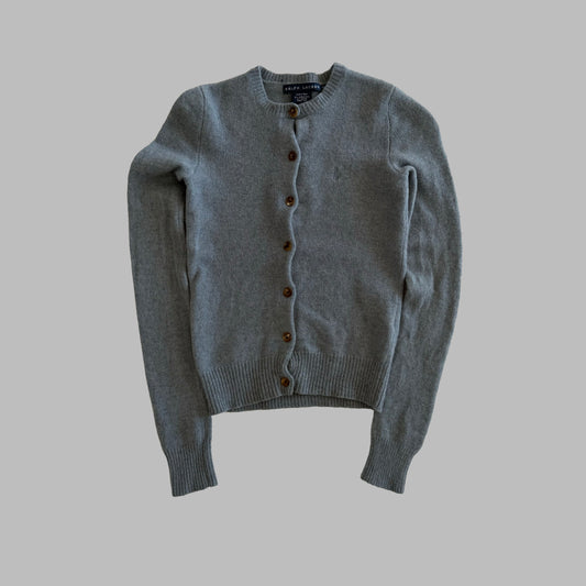 Y2K Polo Ralph Lauren Lightweight Wool Cardigan - S