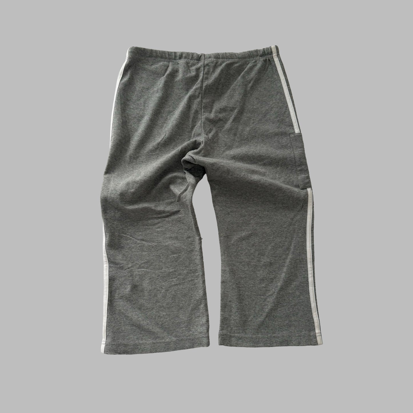 Y2K Adidas Three Stripe Cotton Capris - M