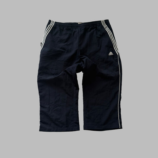Y2K Adidas Three Stripe Track Capris - M