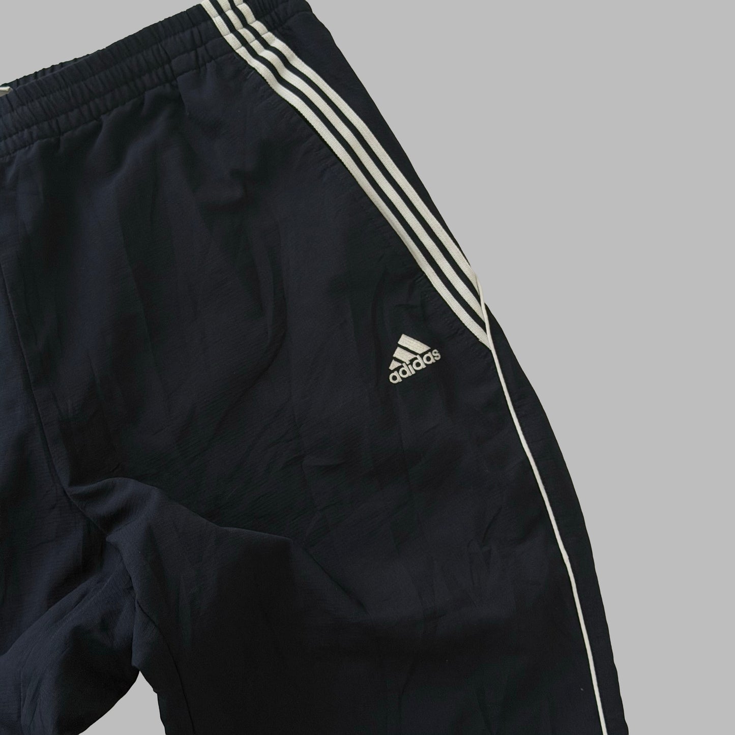 Y2K Adidas Three Stripe Track Capris - M