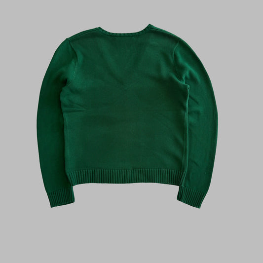 Y2K Polo Ralph Lauren V-neck Heavy Knit - XL
