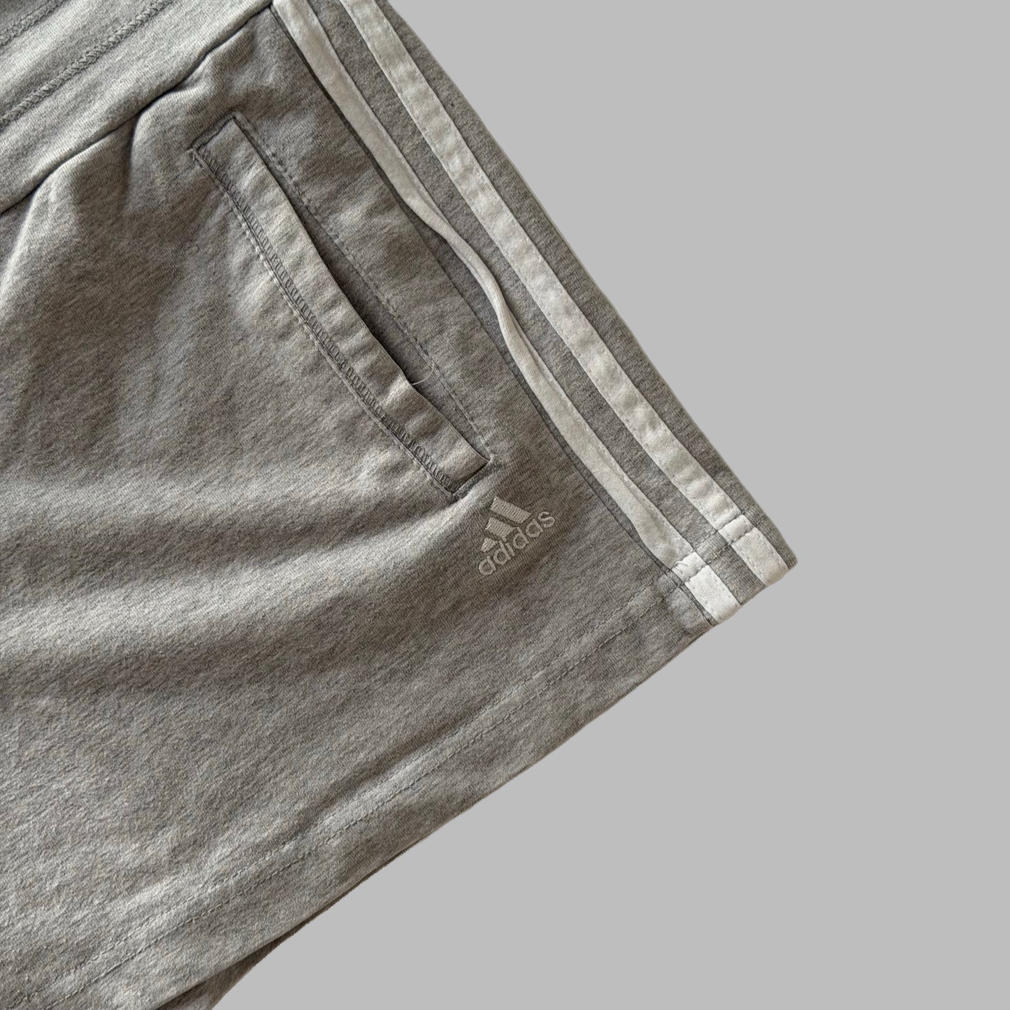 Y2K Adidas Three Stripe Activewear Micro Shorts - L