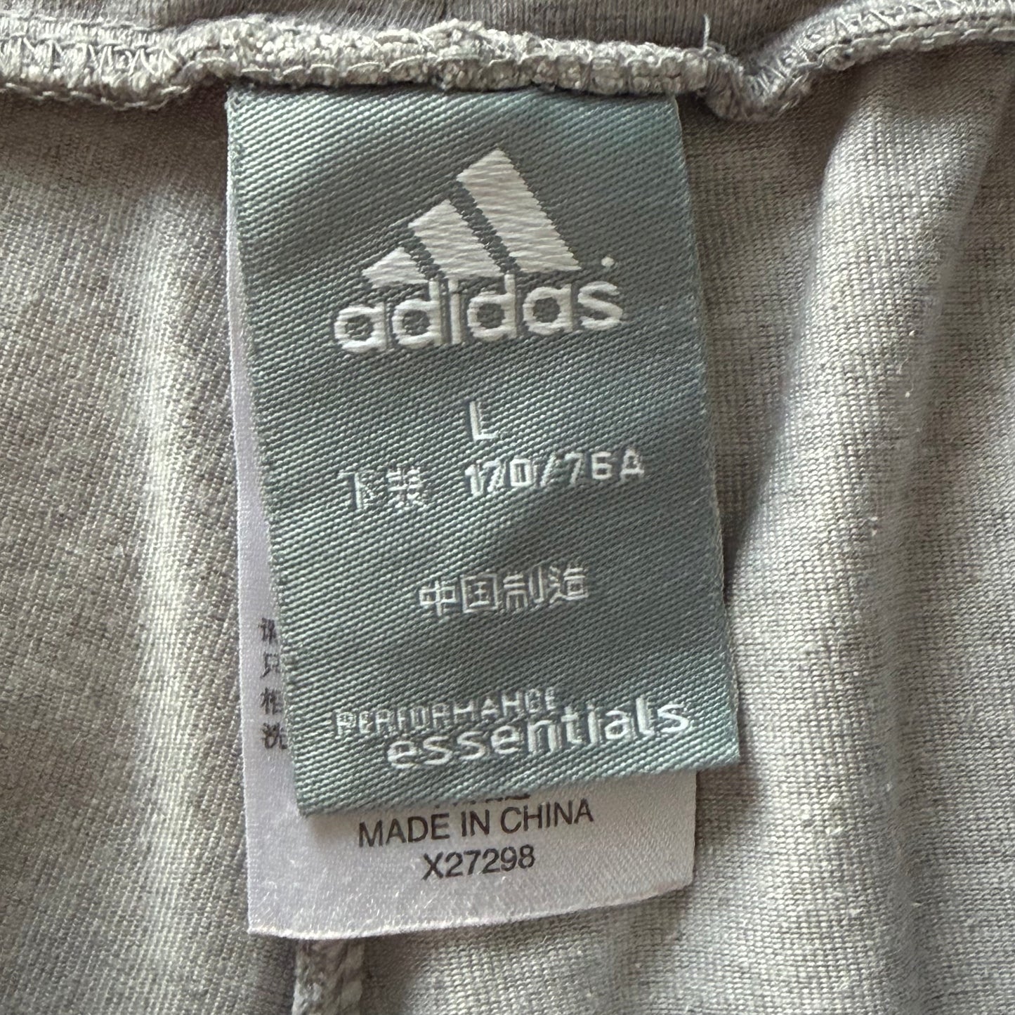 Y2K Adidas Three Stripe Activewear Micro Shorts - L