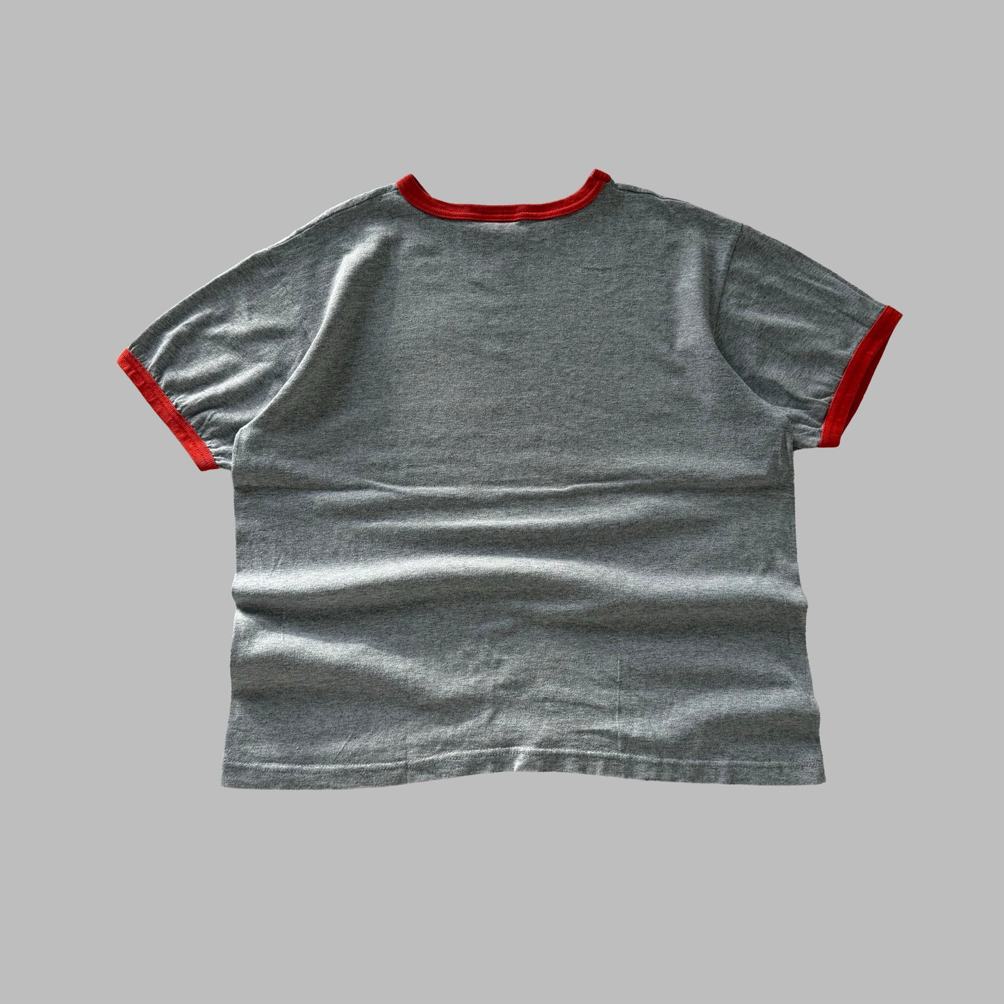 Y2K Adidas Spell Out Ringer Tee - L