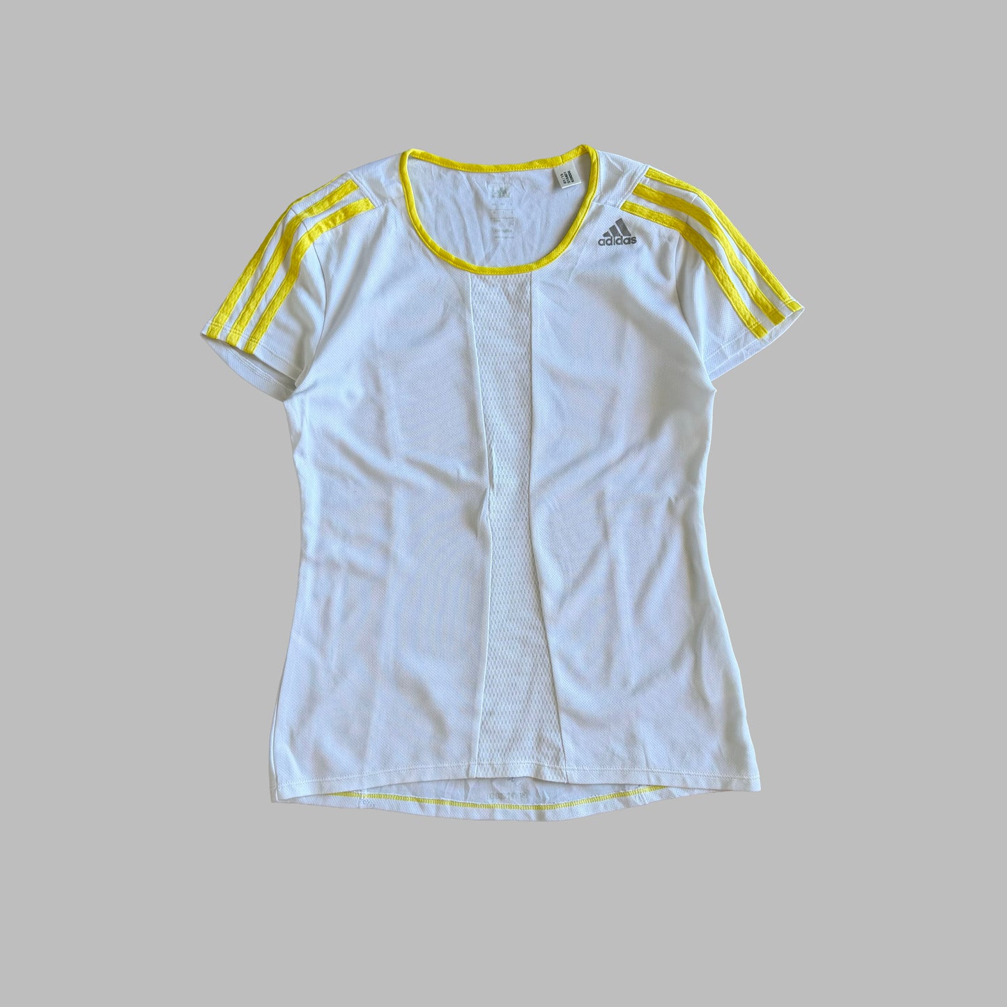 Y2K Adidas Three Stripe Activewear Top - M