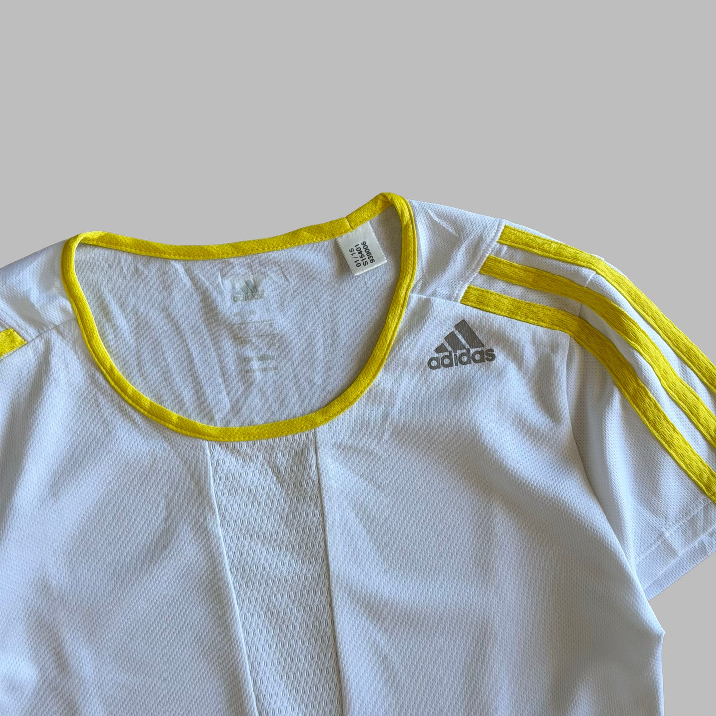 Y2K Adidas Three Stripe Activewear Top - M