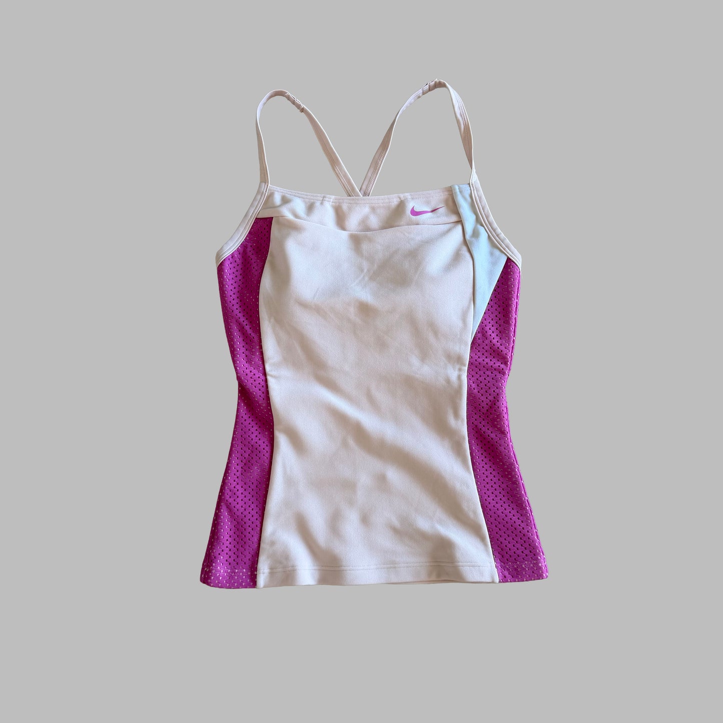 Y2K Nike Thin Strap Panelled Tank - M