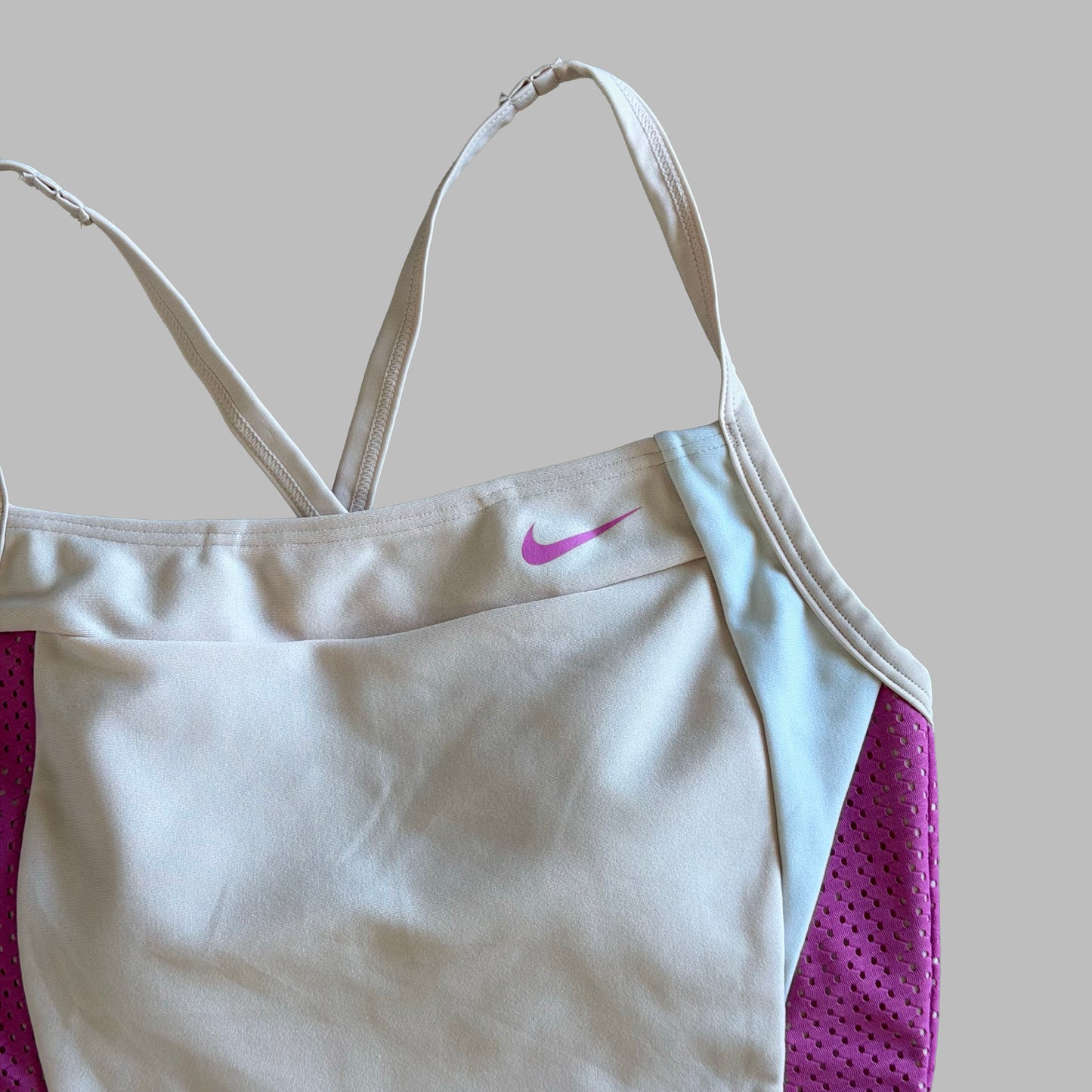 Y2K Nike Thin Strap Panelled Tank - M