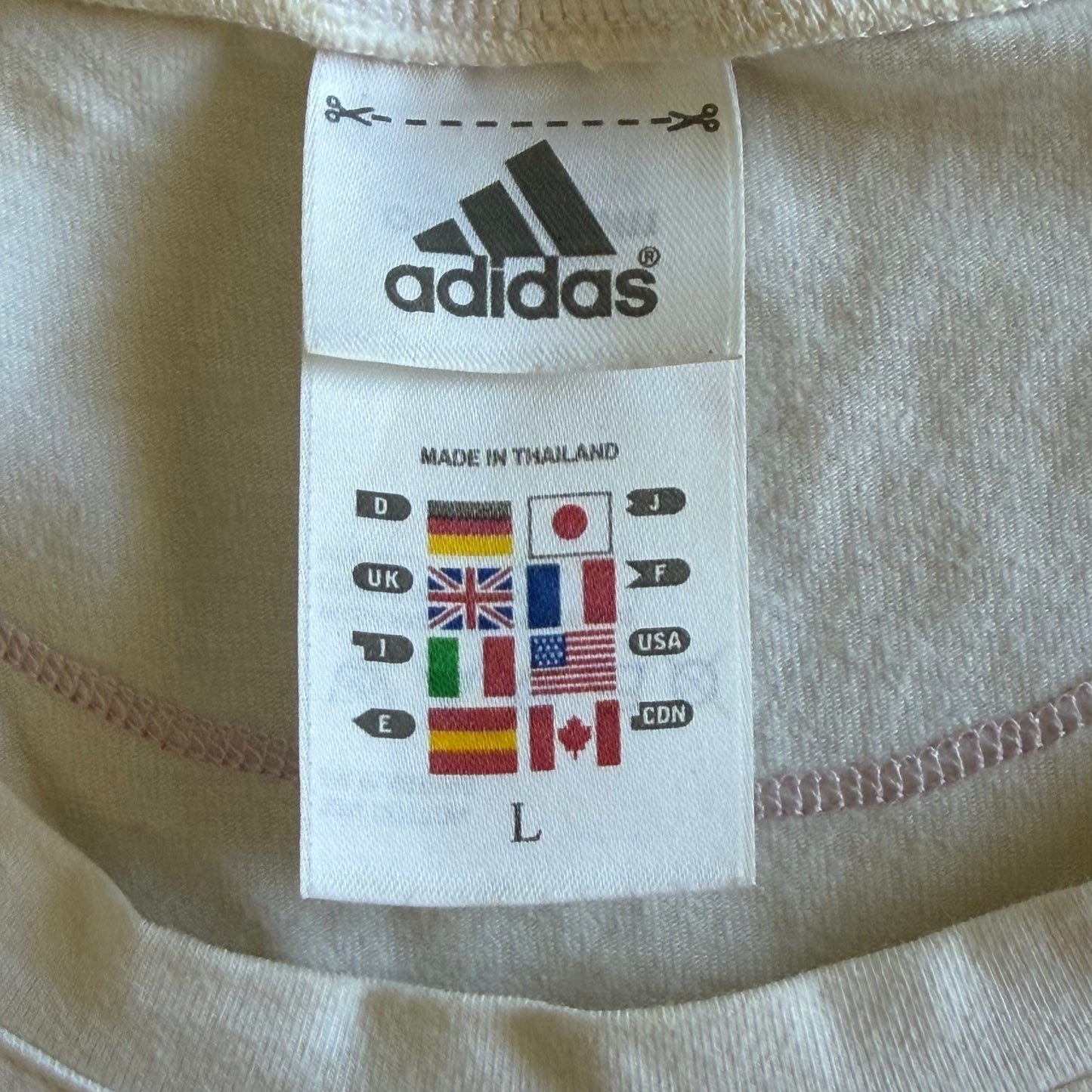 Y2K Adidas Panelled Three Stripe Tank - S