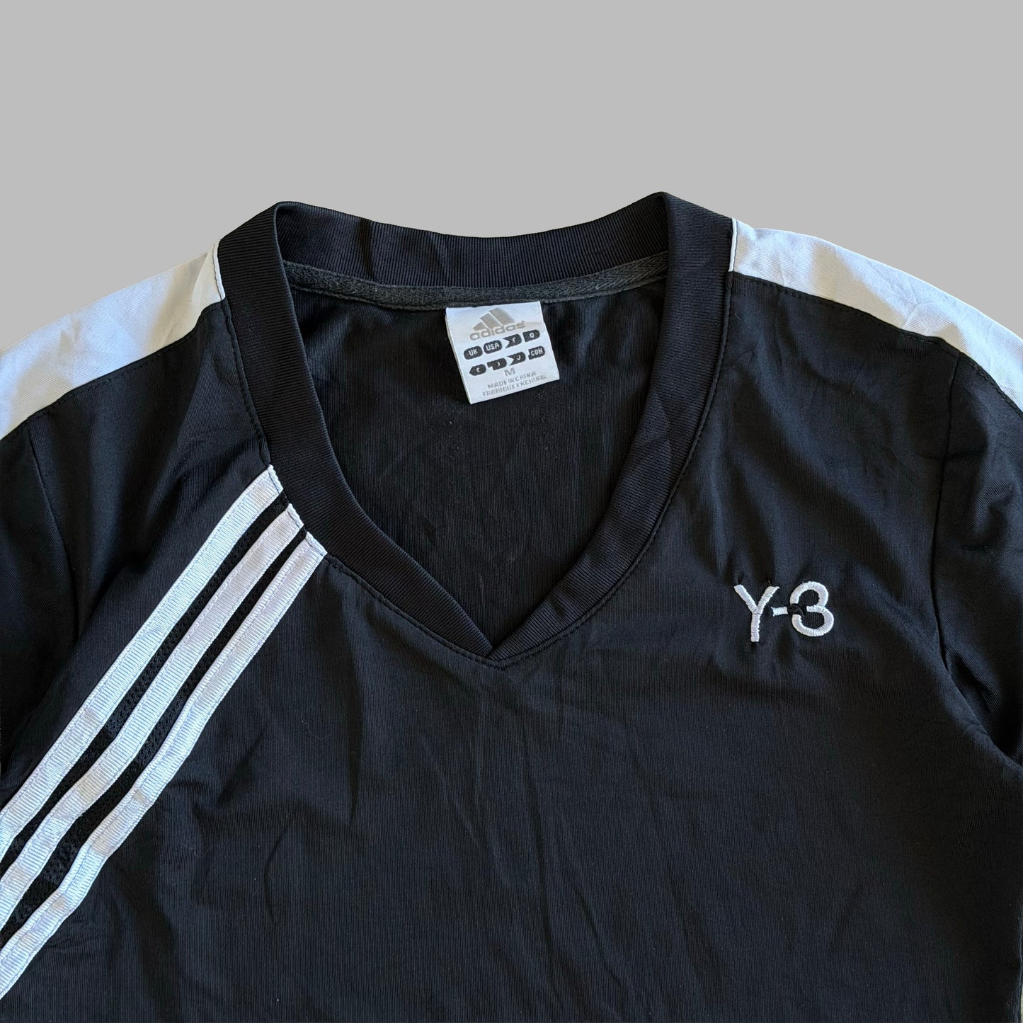 Y2K Adidas Three Stripe Activewear Top - S/M