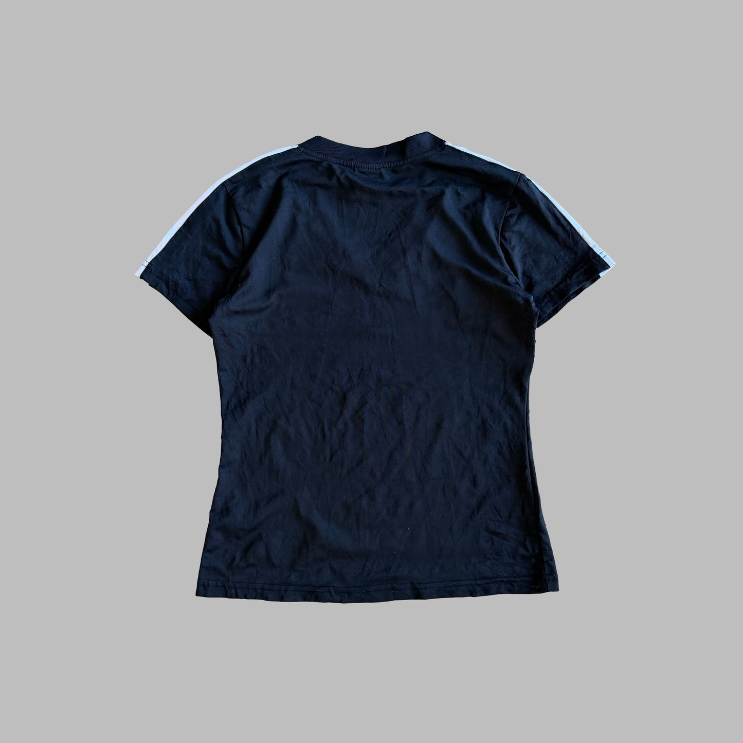 Y2K Adidas Three Stripe Activewear Top - S/M