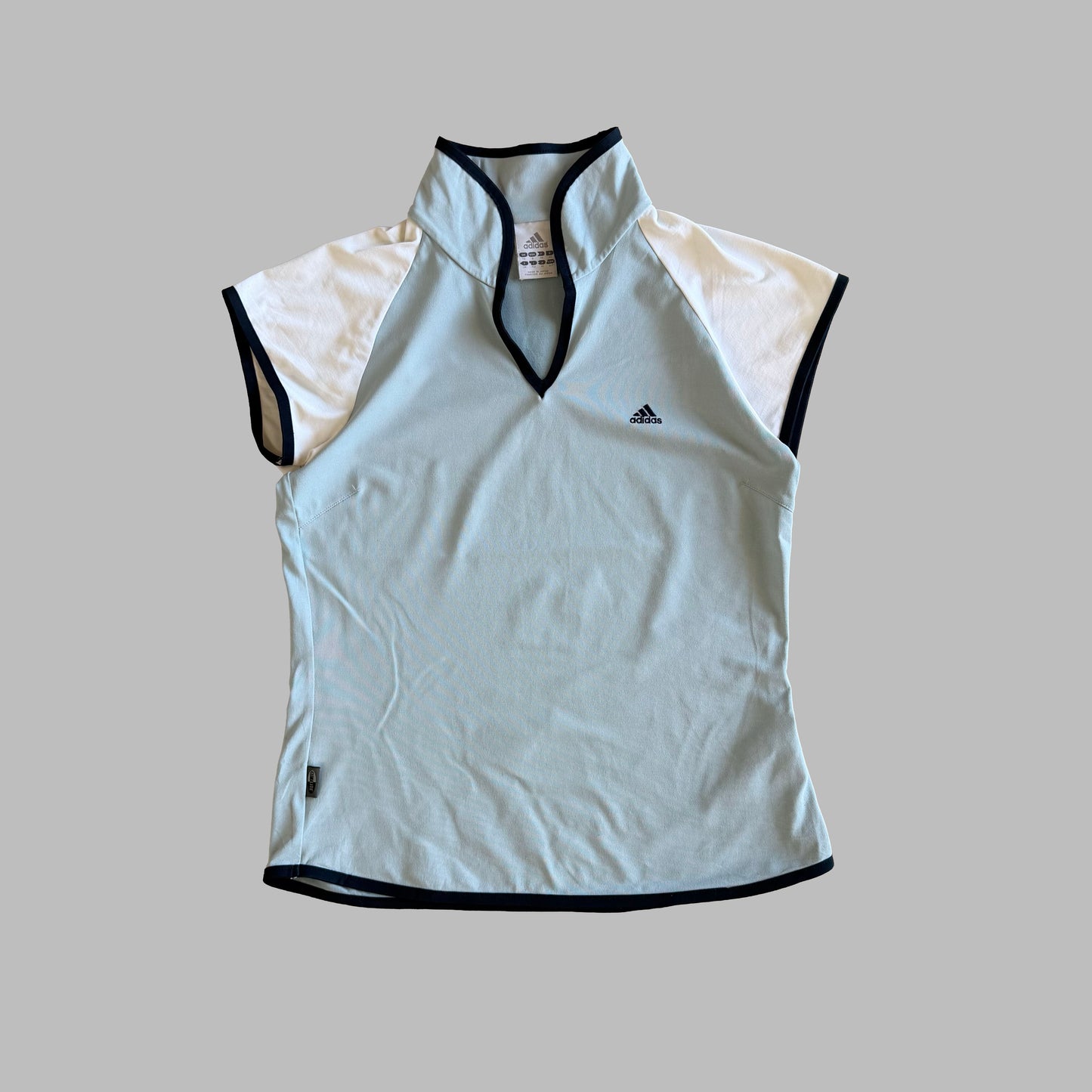 Y2K Adidas Funnel Neck Activewear Top - M/L