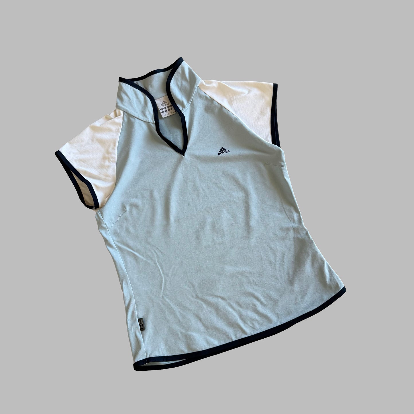 Y2K Adidas Funnel Neck Activewear Top - M/L
