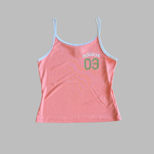 Y2K Adidas Spell Out Activewear Tank - S