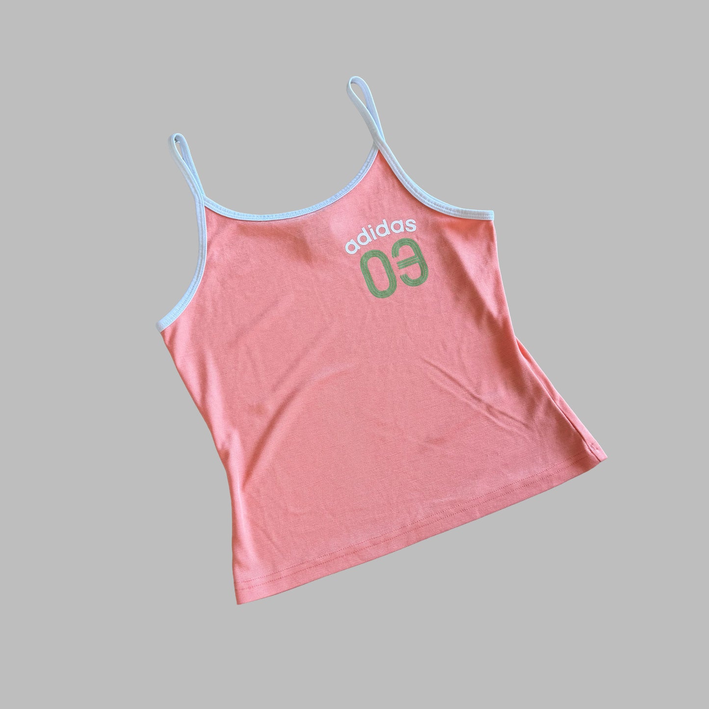 Y2K Adidas Spell Out Activewear Tank - S