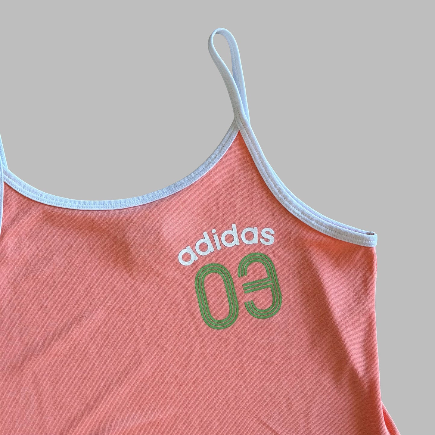 Y2K Adidas Spell Out Activewear Tank - S