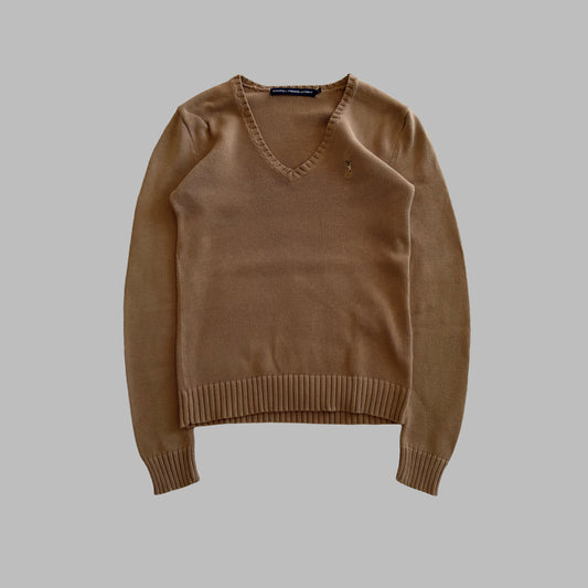 Y2K Polo Ralph Lauren V-neck Sweater - S