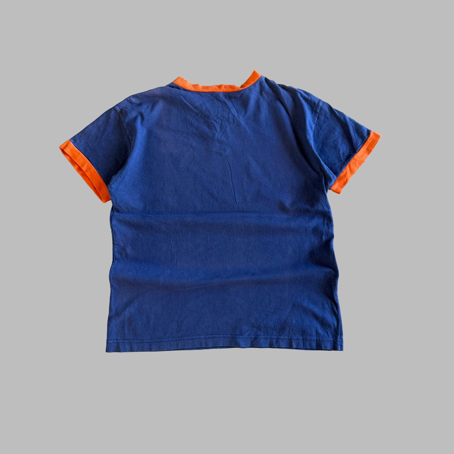 Y2K Nike Centre Swoosh Ringer Tee - S