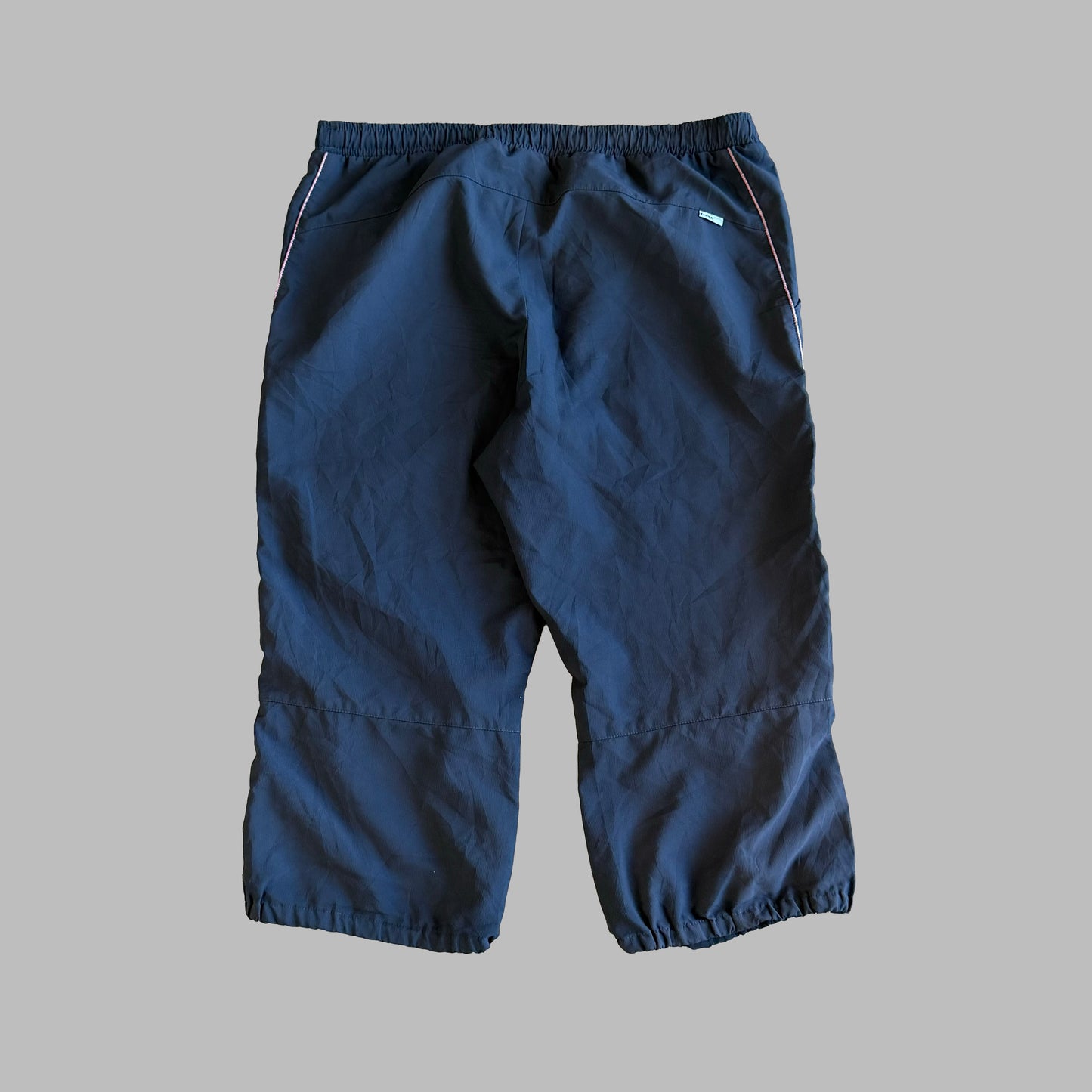 Y2K Adidas Striped Baggy Capris - M