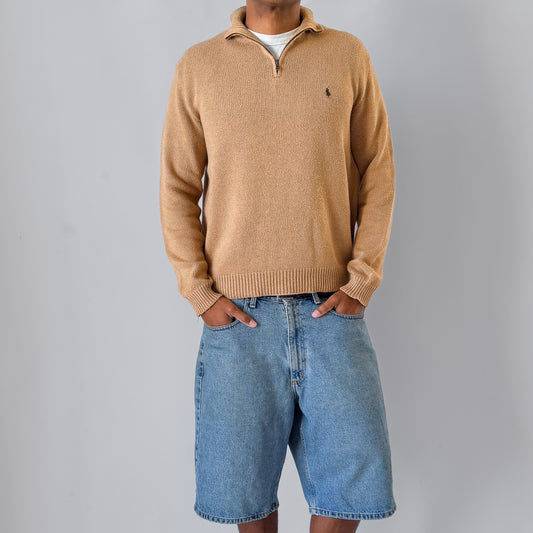 90s Polo Ralph Lauren Heavyweight Quarter Zip - L