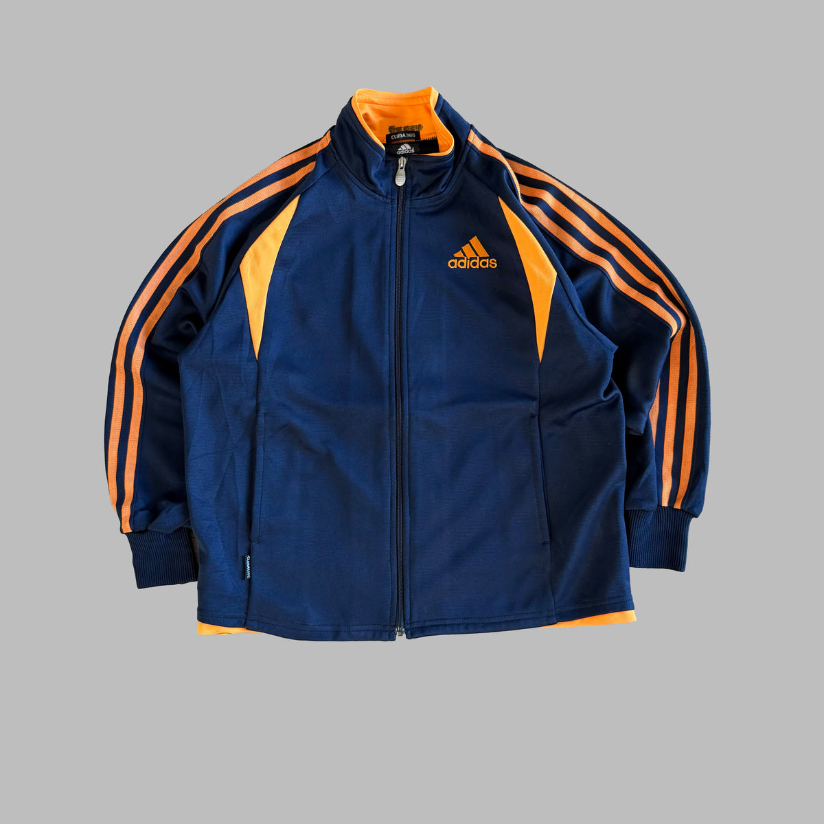 Y2K Adidas Three Stripe Track Jacket - S