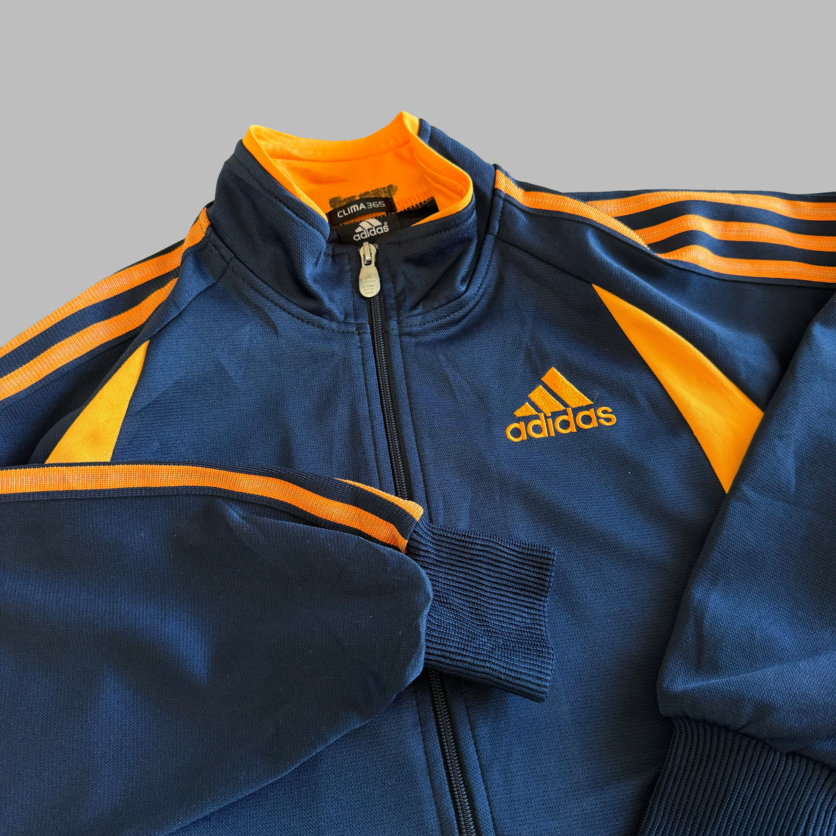 Y2K Adidas Three Stripe Track Jacket - S