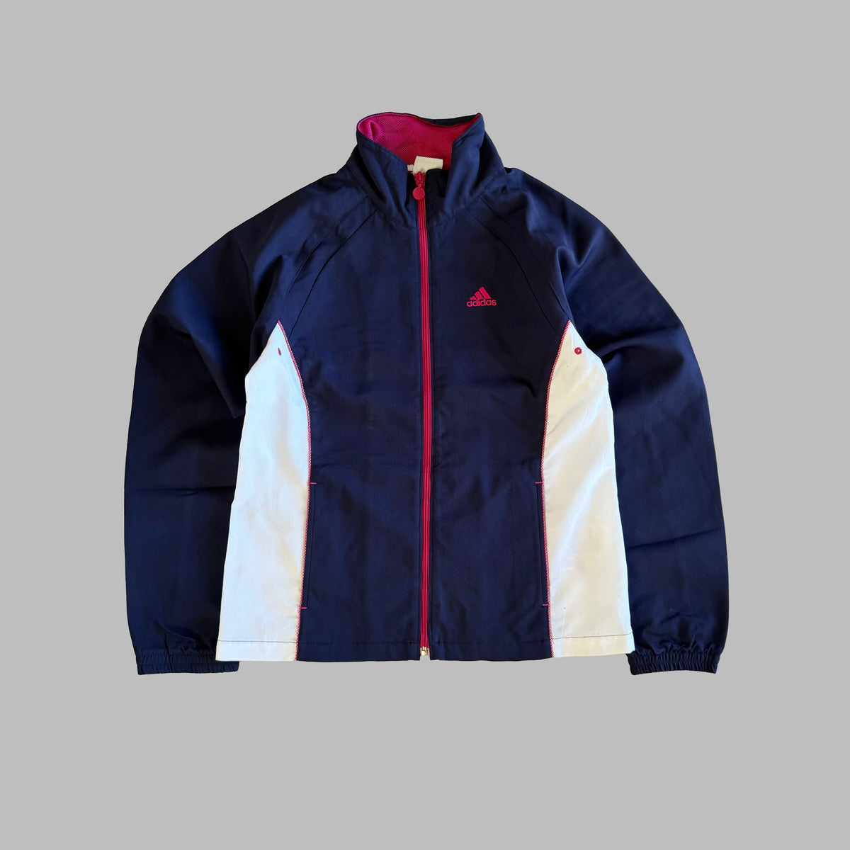 Y2K Adidas Panelled Lightweight Track Jacket - S