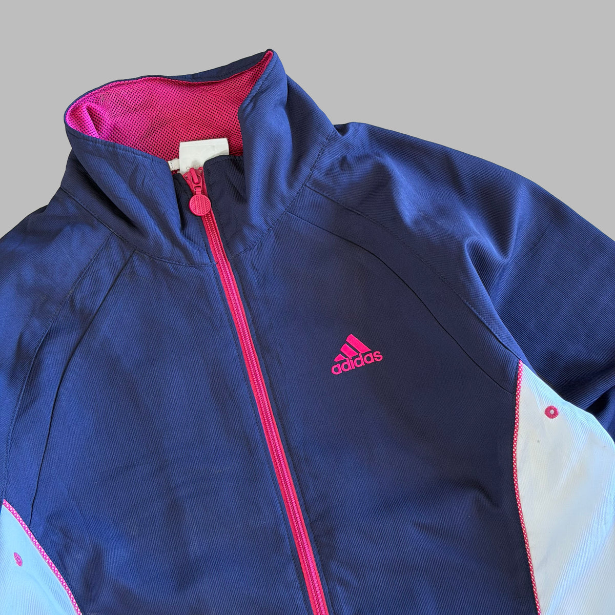 Y2K Adidas Panelled Lightweight Track Jacket - S