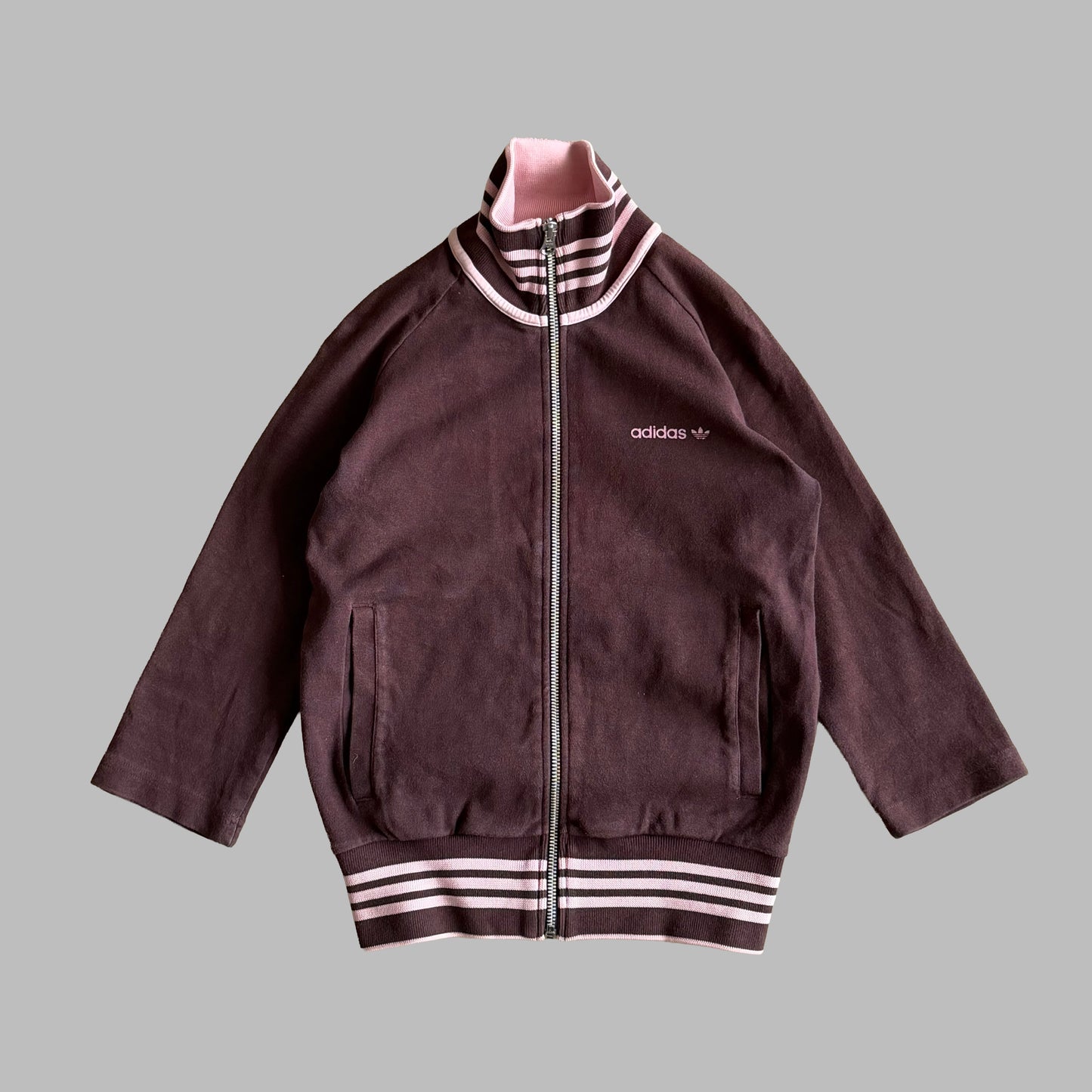 Y2K Adidas Striped Track Jacket - S