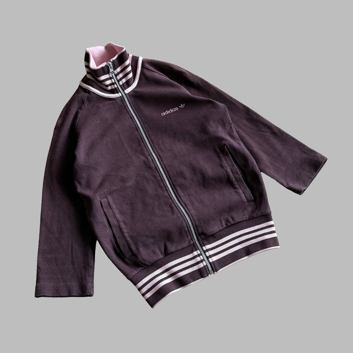 Y2K Adidas Striped Track Jacket - S