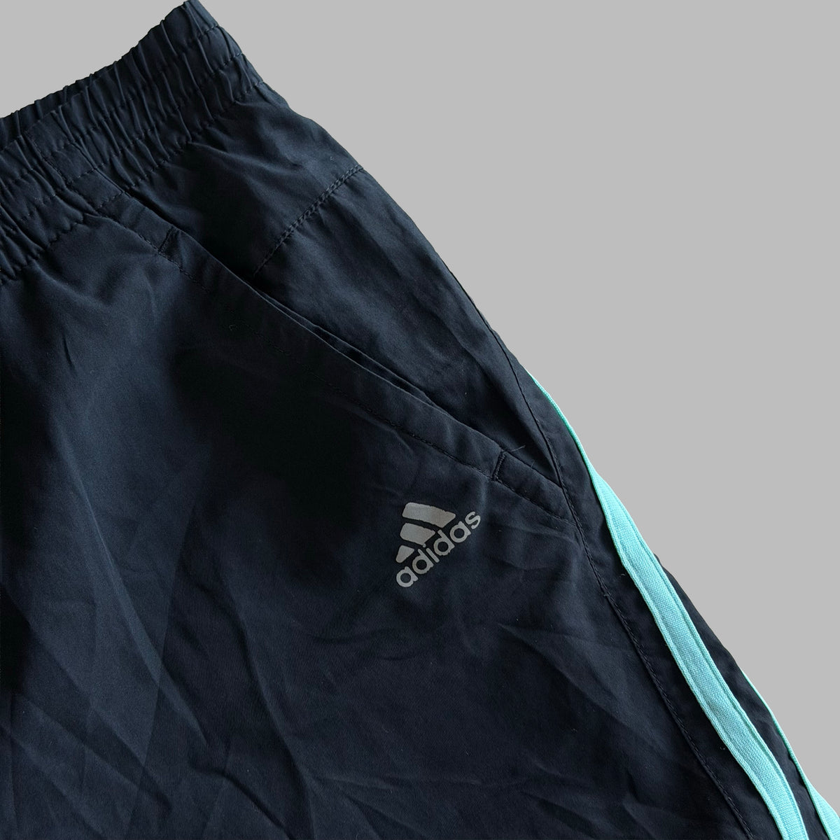 Y2K Adidas Three Stripe Activewear Capris - S