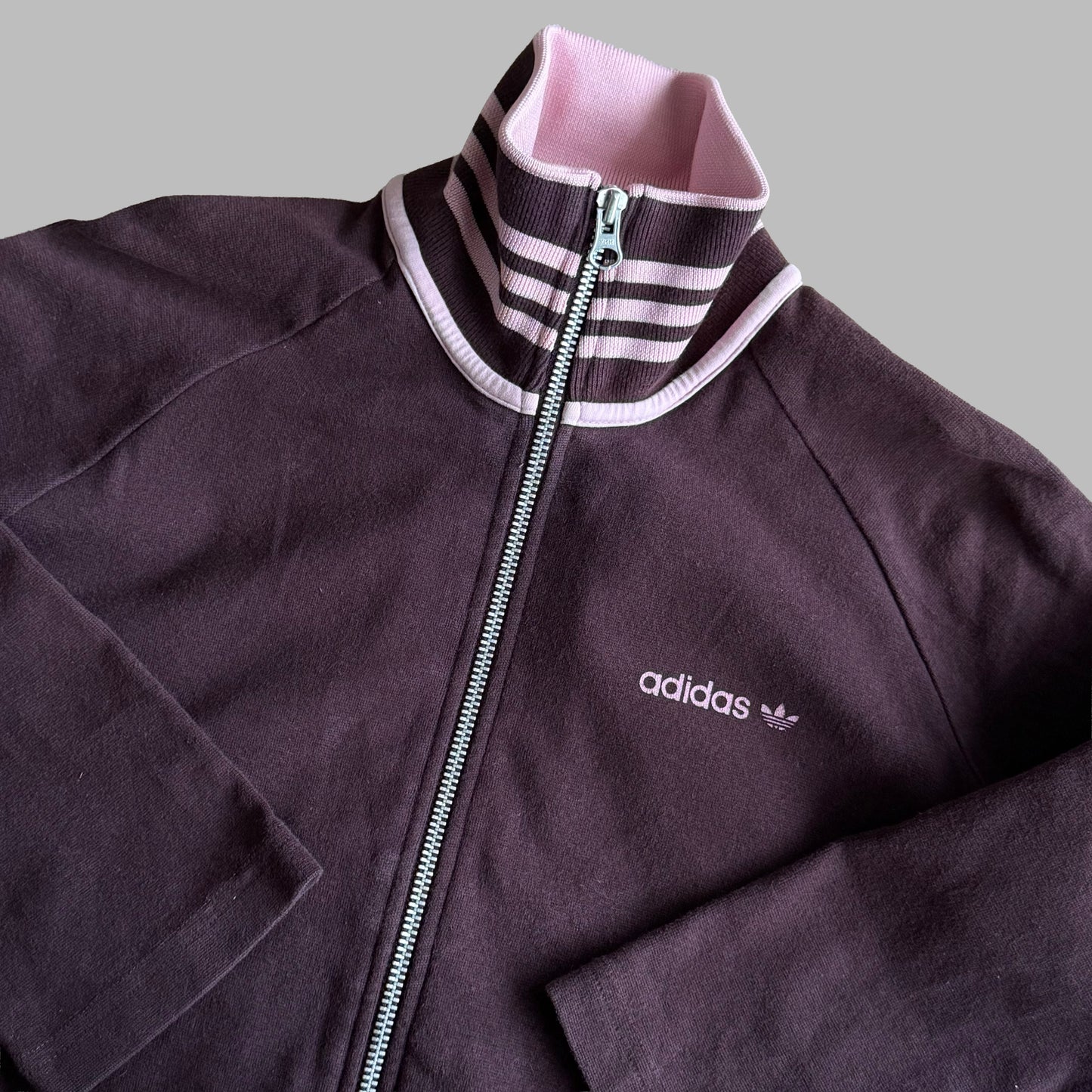 Y2K Adidas Striped Track Jacket - S