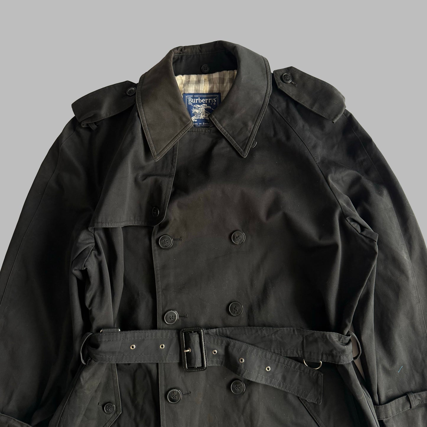 90s Burberry Double Breasted Trench Coat - L