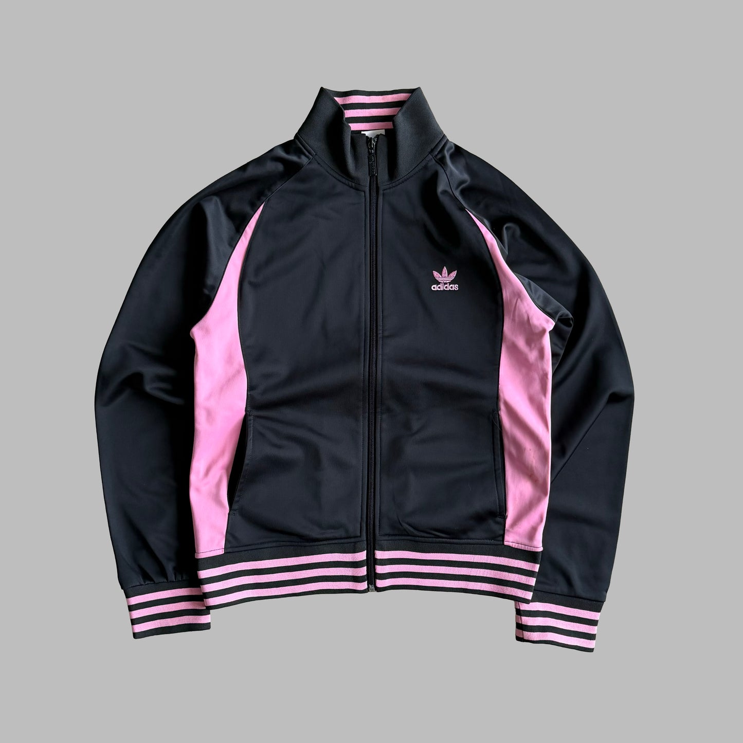 Y2K Adidas Panelled Track Jacket - M